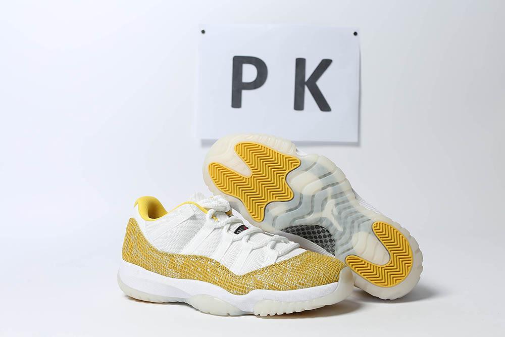 PK GOD Jordan 11 Retro Low Tour Yellow Snakeskin RETAIL MATERIALS READY TO SHIP